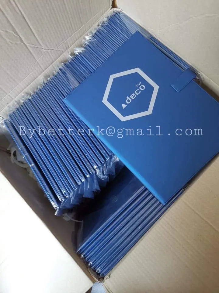 แฟ้มโอนกรรมสิทธิ์สีน้ำเงินโลโก้ deco บรรจุกล่องพร้อมส่ง